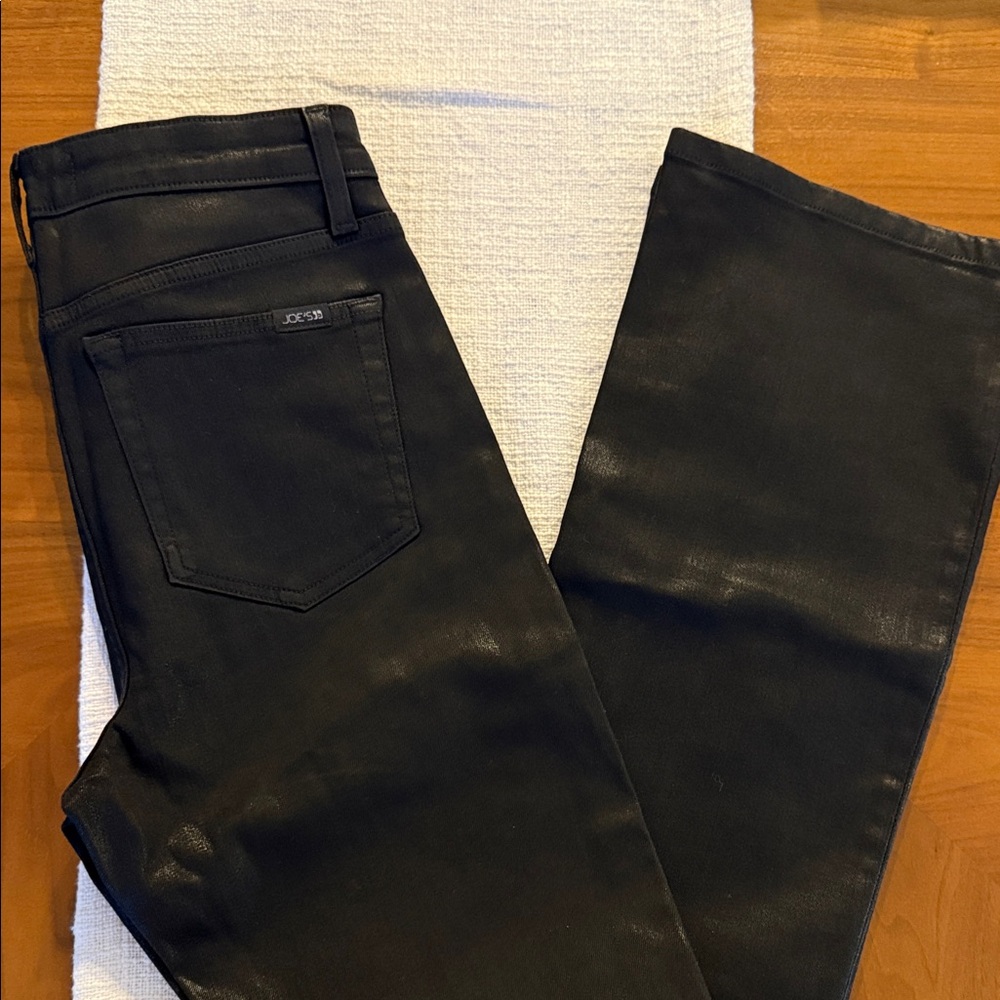 Joe's Jeans Shiny Black High Rise Boot Cut Women's Jeans